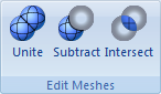Mesh Modeling Ribbon Bar - Edit Meshes Pane