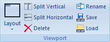 Display Ribbon Bar - Viewport Pane
