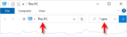 Windows File Browser Search Bar