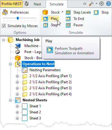 Simulate the Active Operation