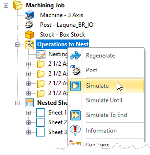 Simulate the Active Operation