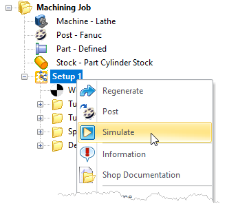 Simulate all Operations within Active Setup