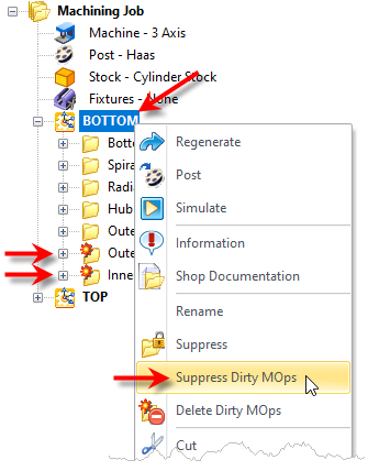 To Suppress all Dirty MOps
