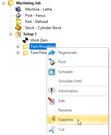 To Suppress an Operation