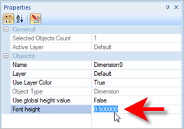 The Properties dialog