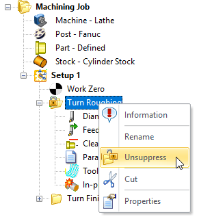 To Unsuppress an Operation